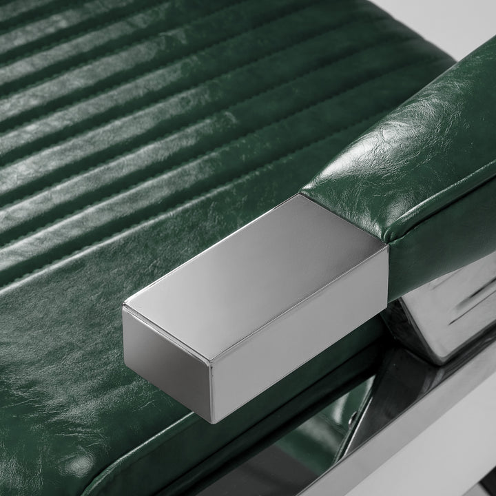 Sillón de barbero Gabbiano Royal X Verde - imagen 6