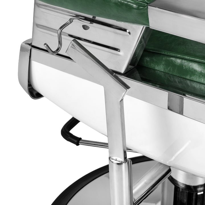 Sillón de barbero Gabbiano Royal X Verde - imagen 8