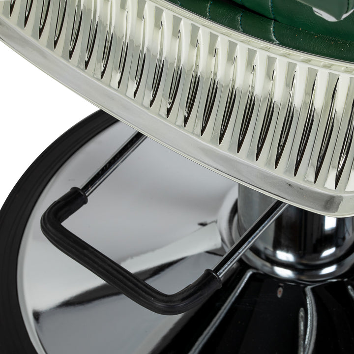 Sillón de barbero Gabbiano Royal X Verde - imagen 9