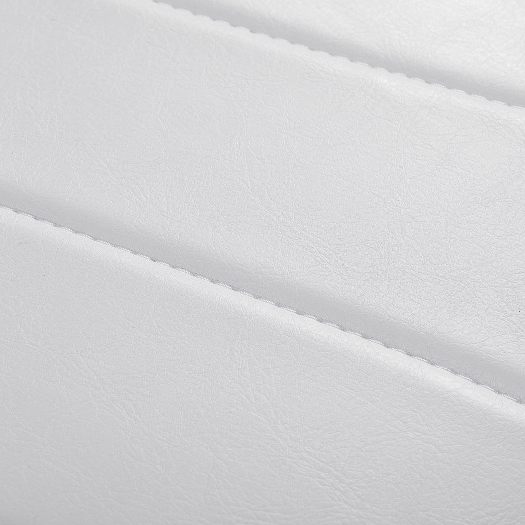 Taburete con Ruedas y Respaldo Giovanni Y08 Blanco - imagen 7