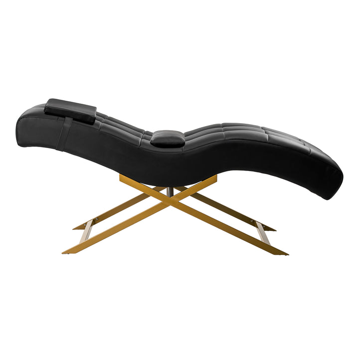 Camilla Pestañas Sillon Alba Negro-Oro - imagen 3