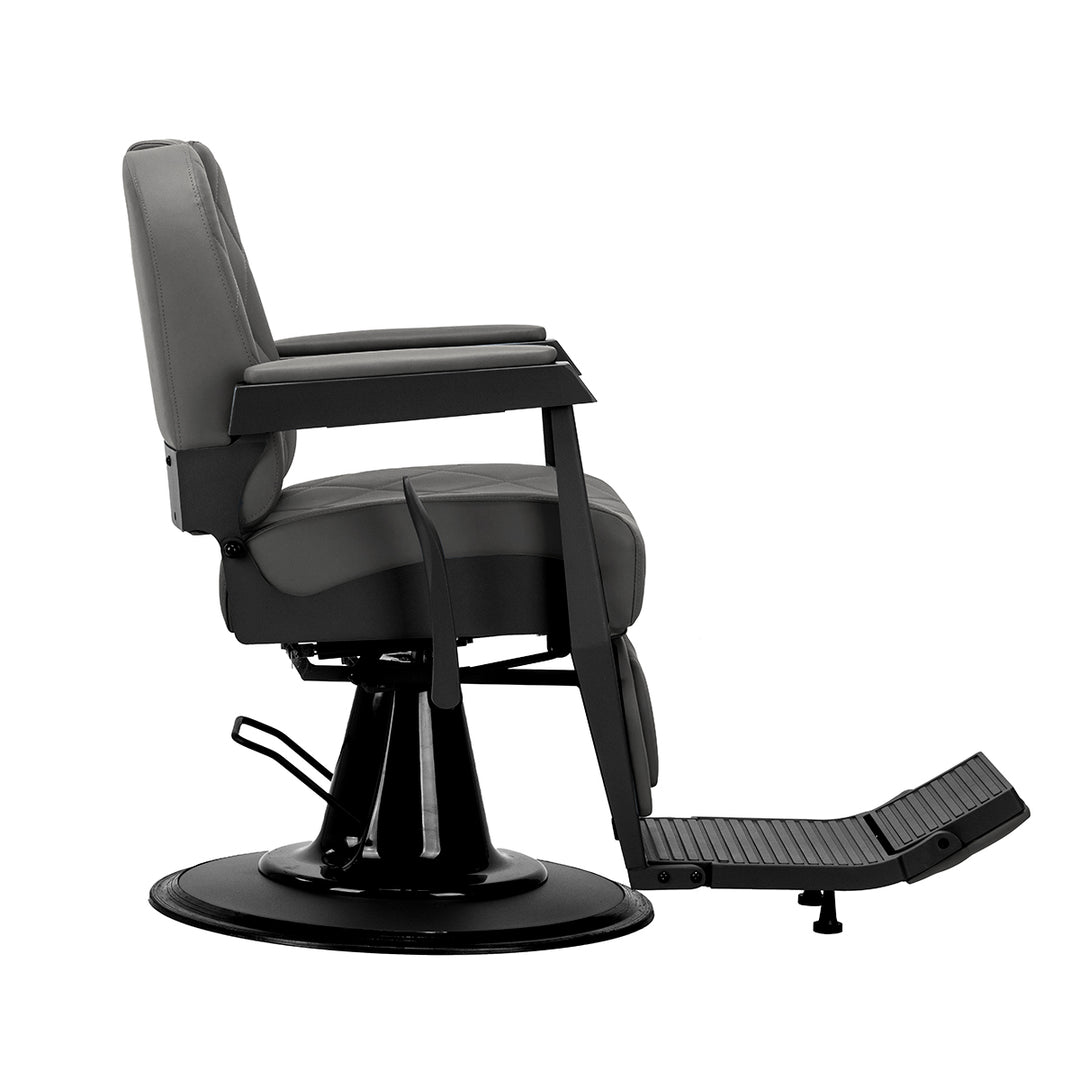 Sillón de Barberia Gabbiano Bruno Gris-Negro