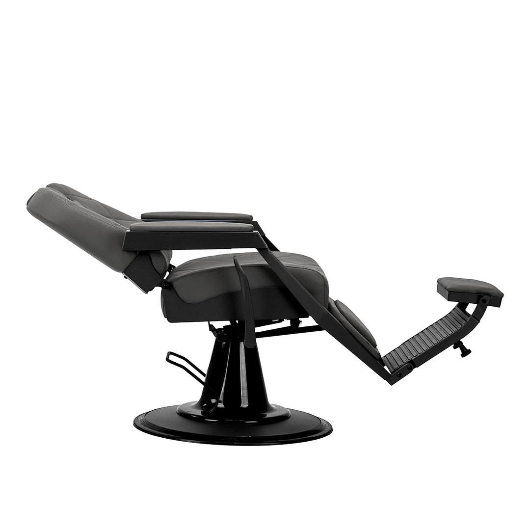 Sillón de Barberia Gabbiano Bruno Gris-Negro