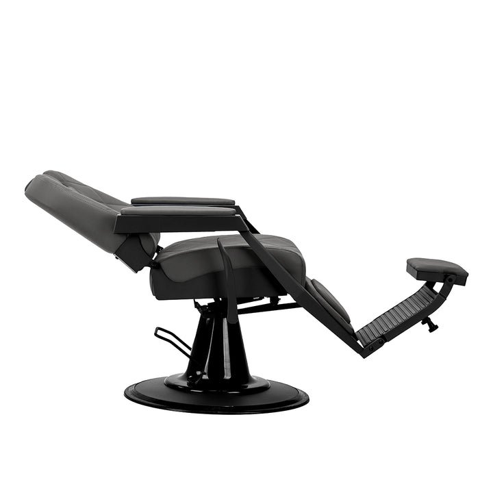 Sillón de Barberia Gabbiano Bruno Gris-Negro