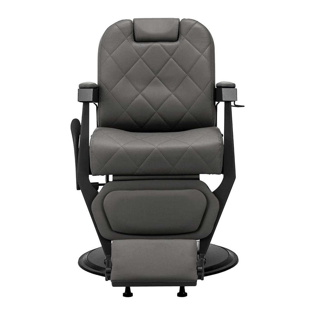 Sillón de Barberia Gabbiano Bruno Gris-Negro