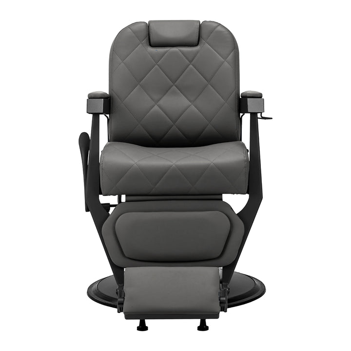 Sillón de Barberia Gabbiano Bruno Gris-Negro