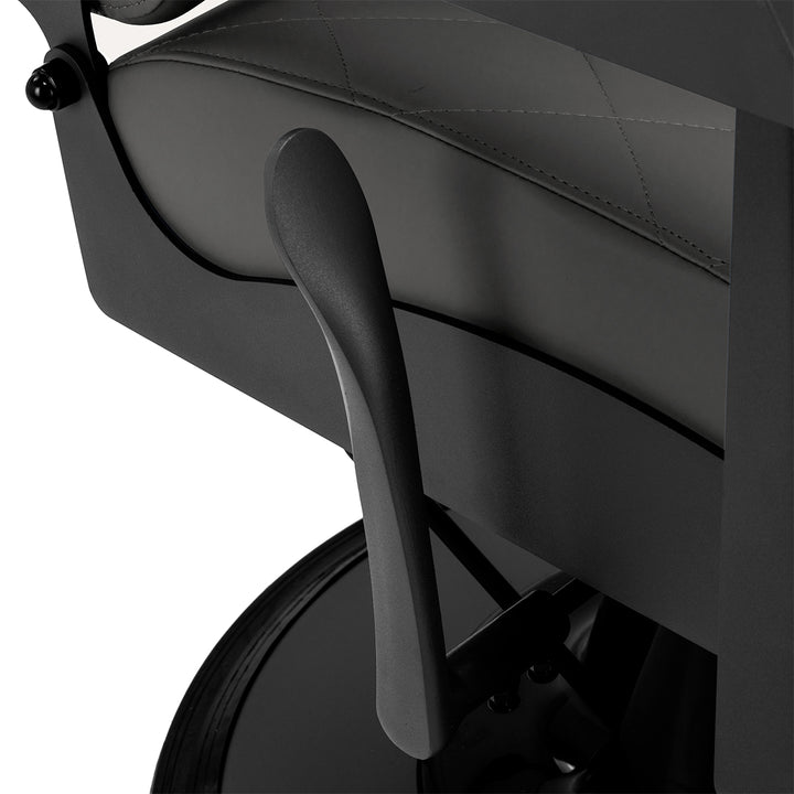 Sillón de Barberia Gabbiano Bruno Gris-Negro