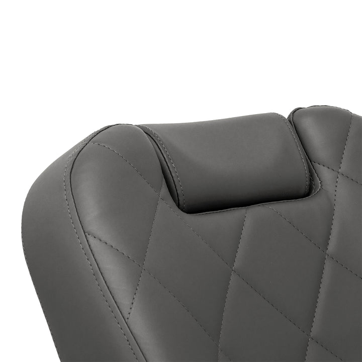 Sillón de Barberia Gabbiano Bruno Gris-Negro