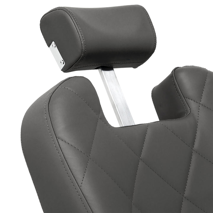 Sillón de Barberia Gabbiano Bruno Gris-Negro