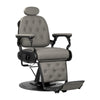Sillón de barbero Gabbiano Francesco Gris-Negro