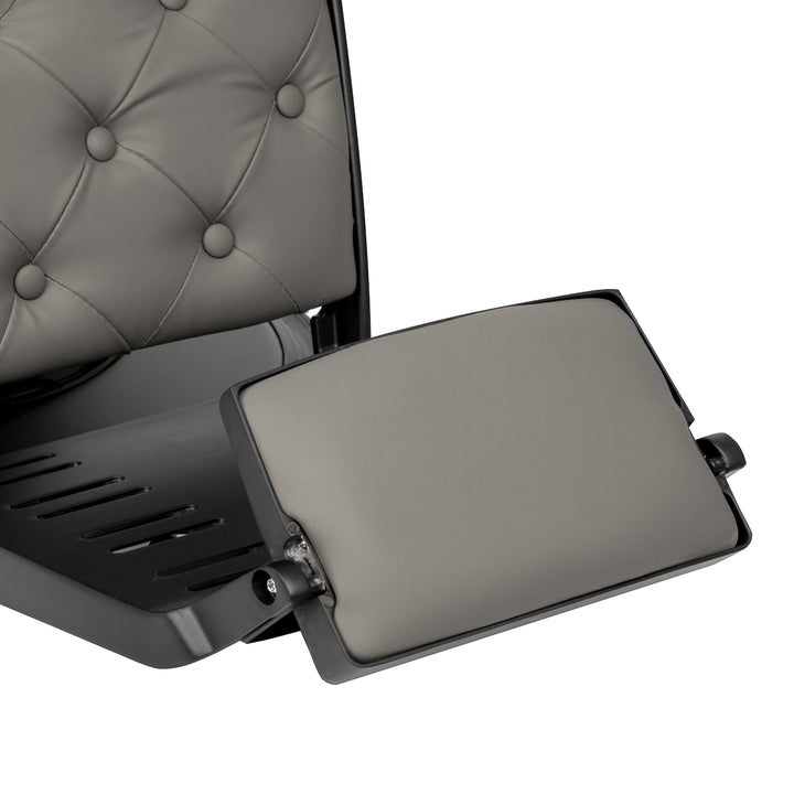 Sillón de barbero Gabbiano Francesco Gris-Negro - imagen 9
