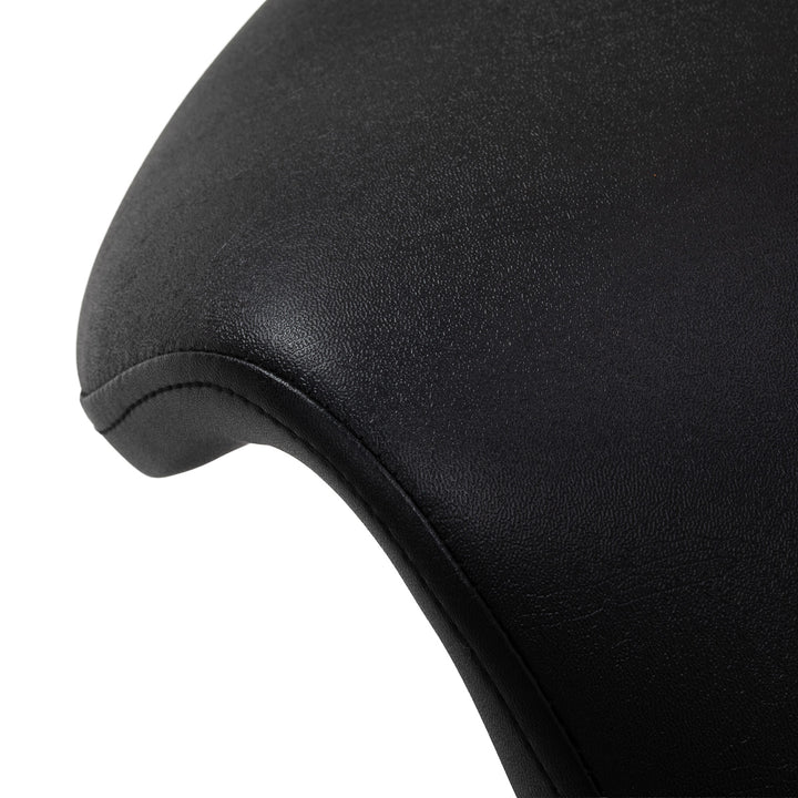 Taburete con Ruedas y Respaldo 6001B Negro - imagen 5