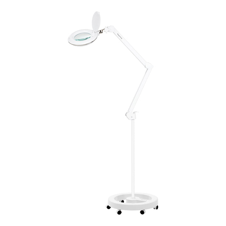 Lámpara Lupa LED 60 SMD 3D con Pie Elegante 6031 Blanca