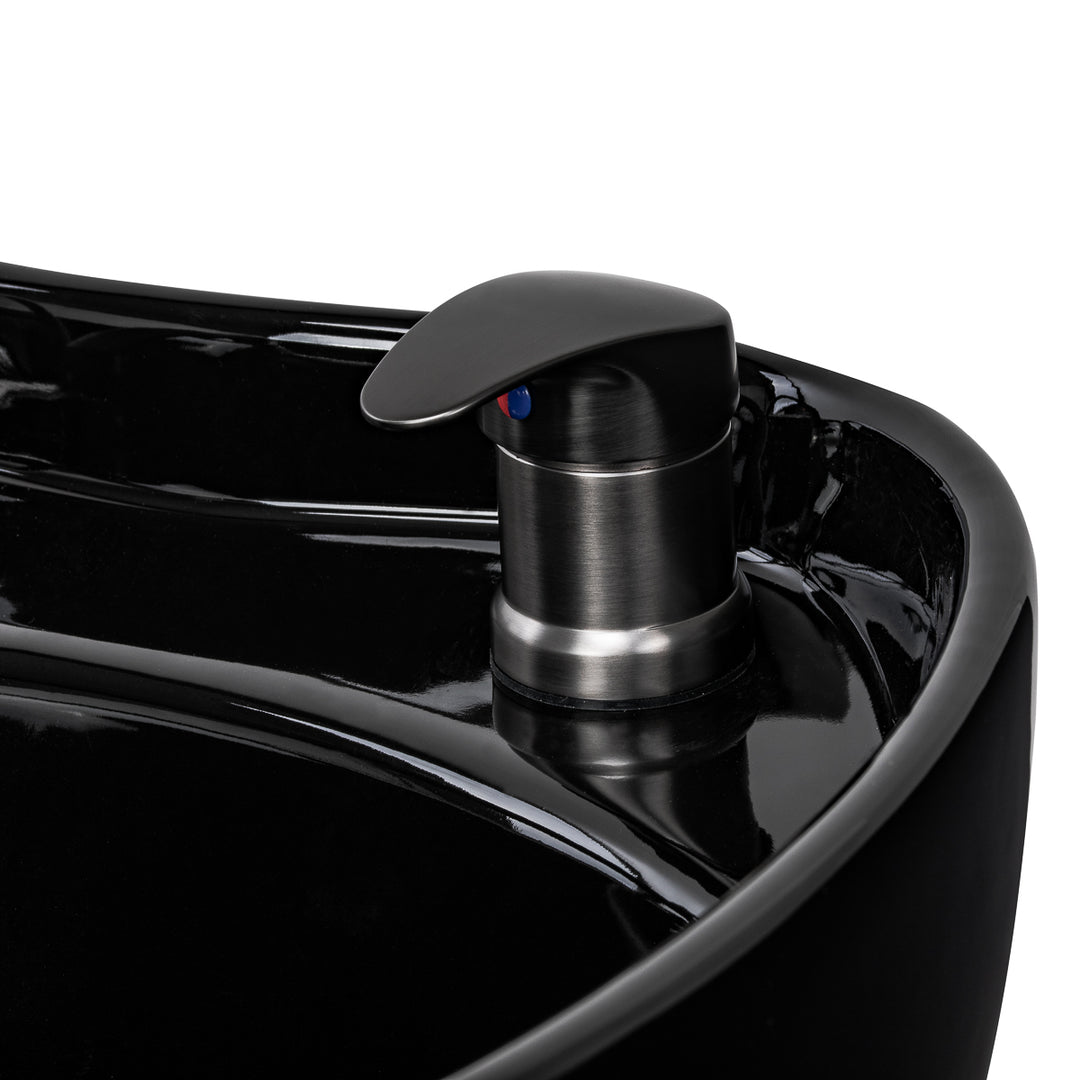 Lavacabezas Gabbiano Sylvia Plus con Masaje y Reposapiés Eléctrico Negro - imagen 16