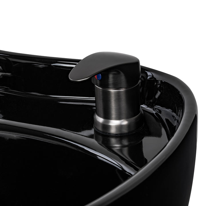 Lavacabezas Gabbiano Sylvia Plus con Masaje y Reposapiés Eléctrico Negro - imagen 16