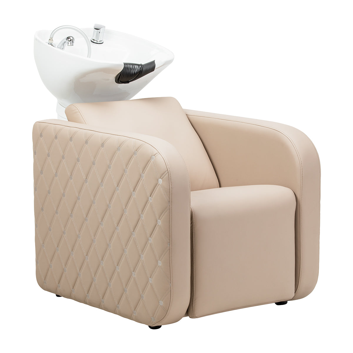 Lavacabezas Gabbiano Sylvia Plus con Masaje y Reposapiés Eléctrico Beige