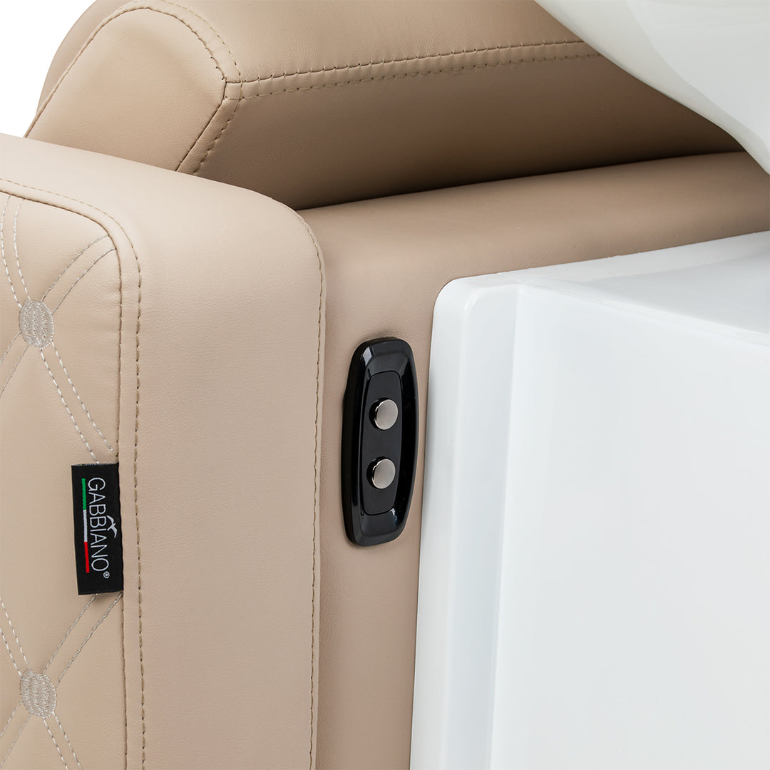 Lavacabezas Gabbiano Sylvia Plus con Masaje y Reposapiés Eléctrico Beige - imagen 15