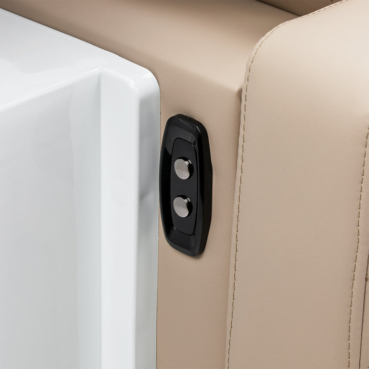 Lavacabezas Gabbiano Sylvia Plus con Masaje y Reposapiés Eléctrico Beige - imagen 16