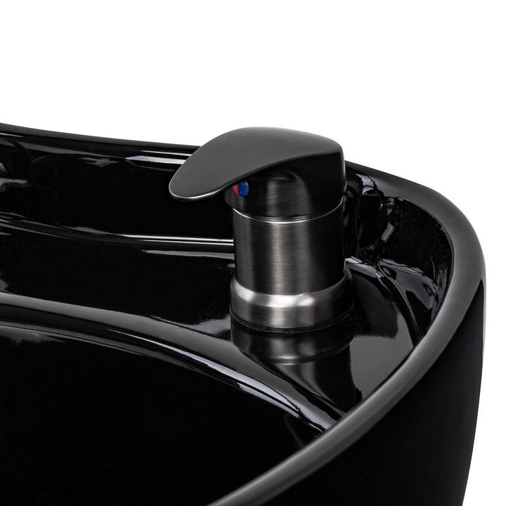 Lavacabezas Gabbiano Ines con Masaje y Reposapiés Eléctrico Negro - imagen 11