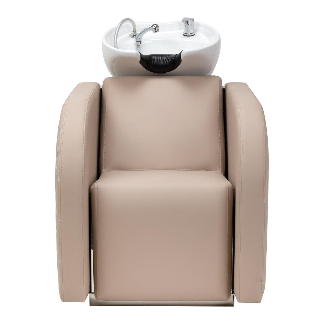 Lavacabezas Gabbiano Ines con Masaje y Reposapiés Eléctrico Beige - imagen 7