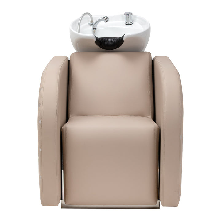 Lavacabezas Gabbiano Ines con Masaje y Reposapiés Eléctrico Beige - imagen 7
