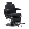 Sillón de Barberia Gabbiano Continental con Masaje Negro