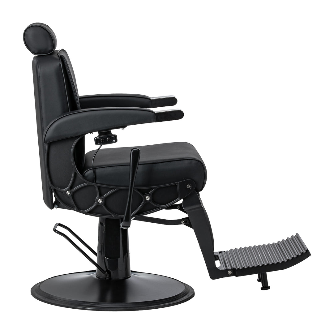 Sillón de Barberia Gabbiano Continental con Masaje Negro - imagen 4