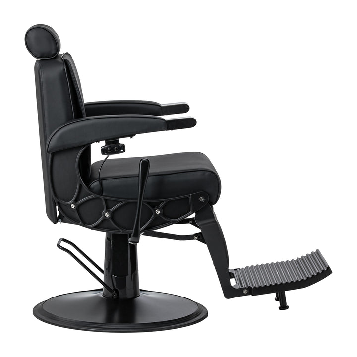 Sillón de Barberia Gabbiano Continental con Masaje Negro - imagen 4