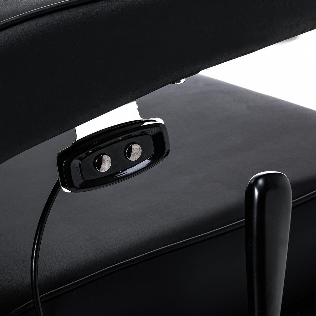 Sillón de Barberia Gabbiano Continental con Masaje Negro - imagen 6
