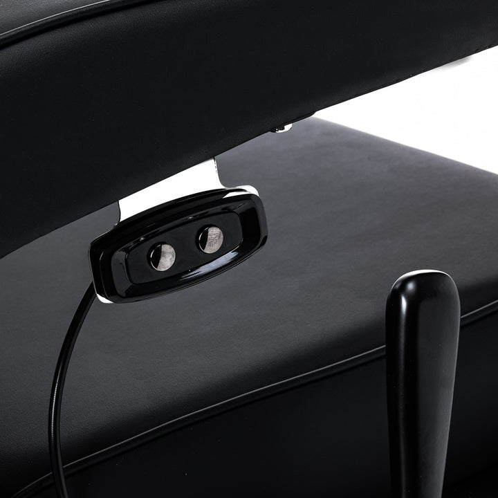 Sillón de Barberia Gabbiano Continental con Masaje Negro - imagen 6