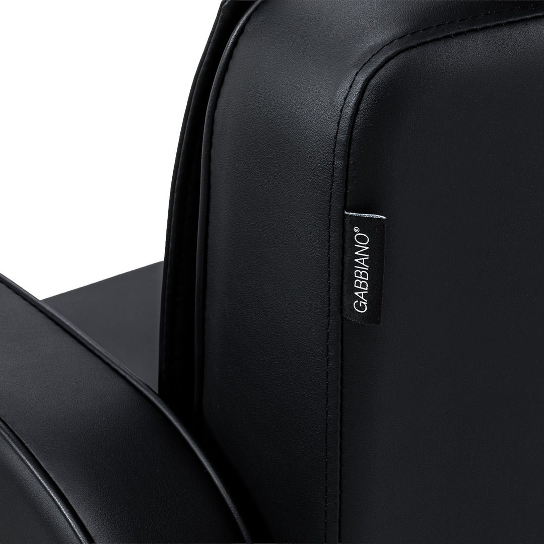 Sillón de Barberia Gabbiano Continental con Masaje Negro - imagen 18