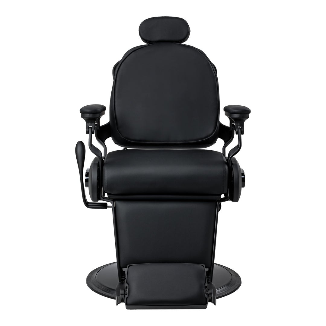 Sillón de Barberia Gabbiano Francesco con Masaje Negro-Negro - imagen 2