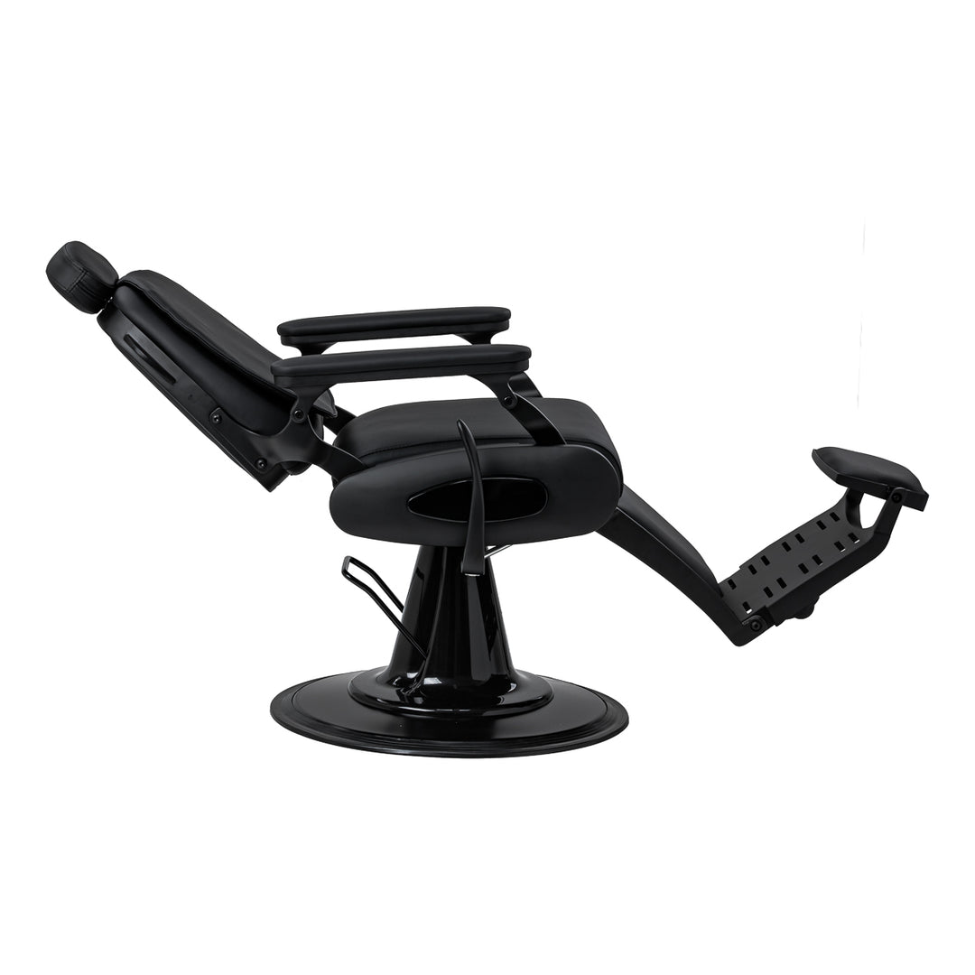 Sillón de Barberia Gabbiano Francesco con Masaje Negro-Negro - imagen 5