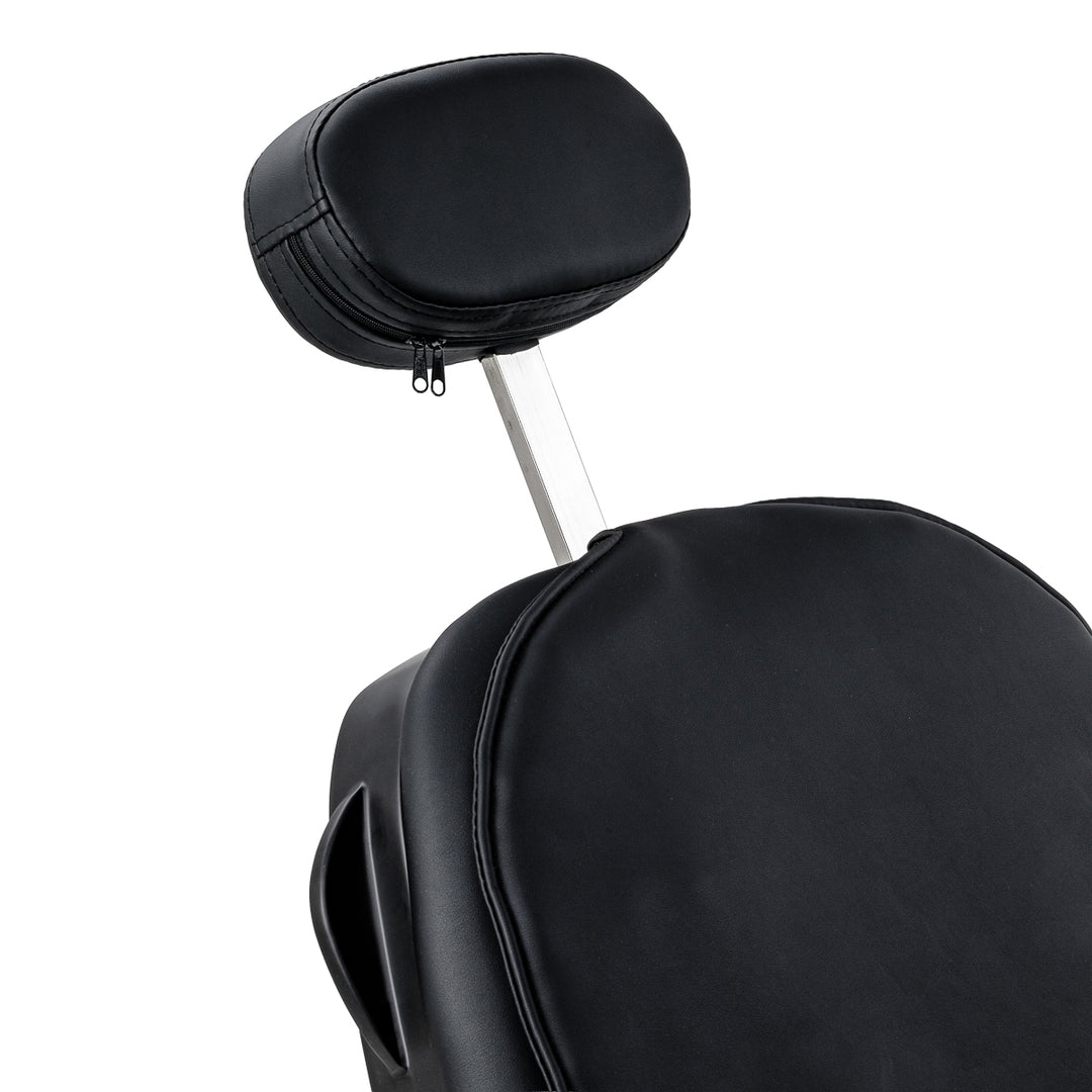 Sillón de Barberia Gabbiano Francesco con Masaje Negro-Negro - imagen 15