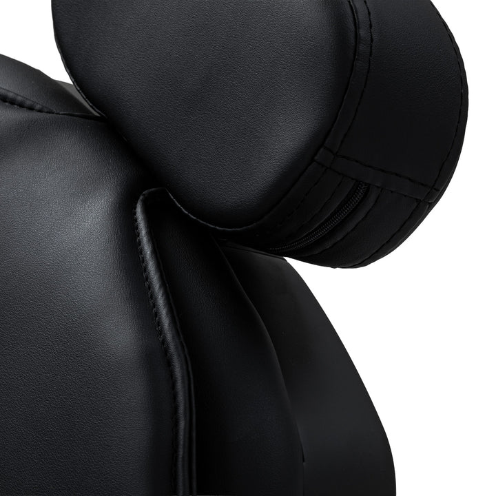 Sillón de Barberia Gabbiano Francesco con Masaje Negro-Negro - imagen 17