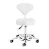 Taburete con Ruedas y Respaldo Azzurro 156F Bump-Up Blanco Nieve