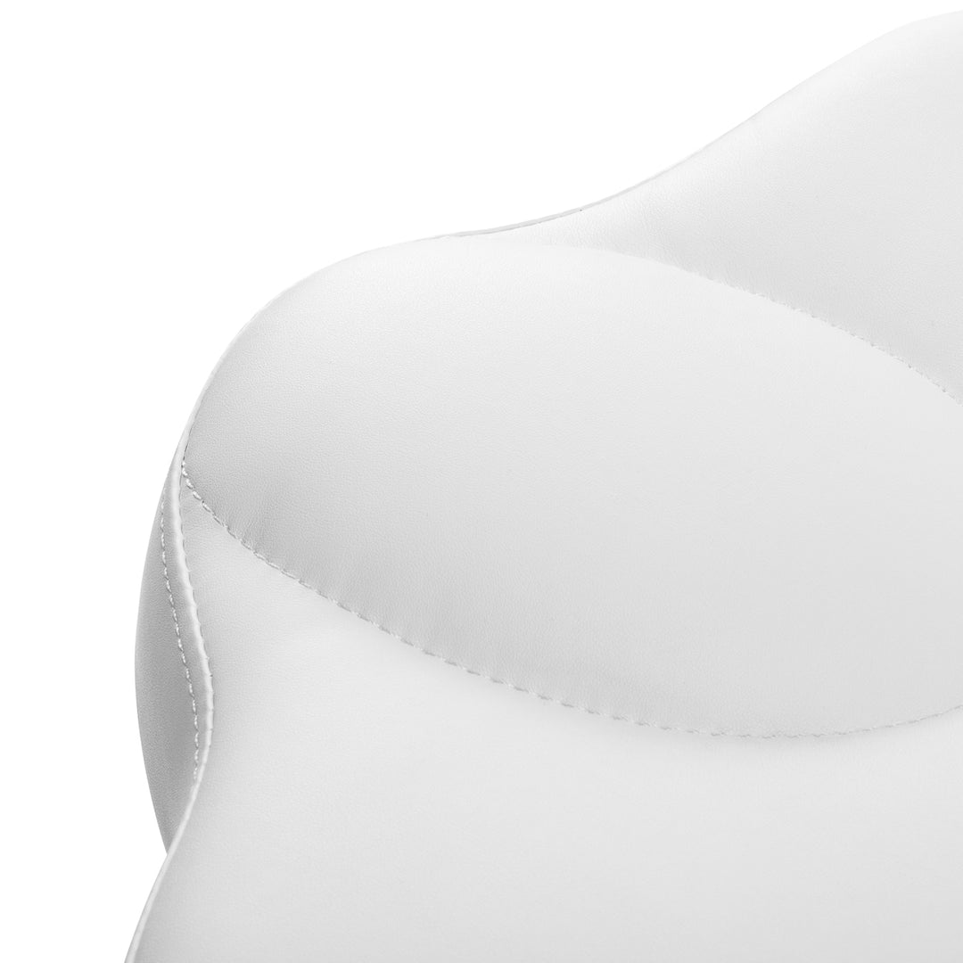 Taburete con Ruedas y Respaldo Azzurro 156F Bump-Up Blanco Nieve - imagen 5