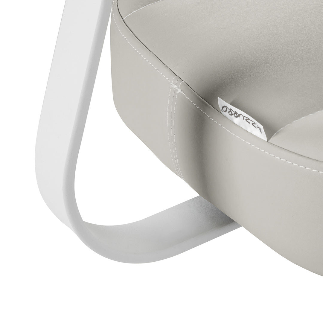 Taburete con Ruedas y Respaldo Azzurro 156F Bump-Up Gris - imagen 6