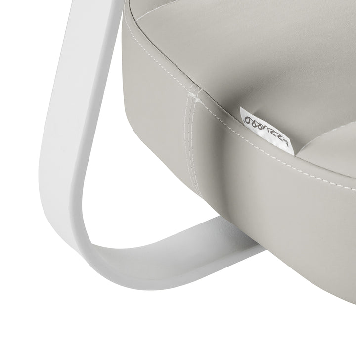 Taburete con Ruedas y Respaldo Azzurro 156F Bump-Up Gris - imagen 6