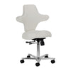 Taburete con Ruedas y Respaldo Azzurro Special 152 Gris
