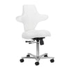 Taburete con Ruedas y Respaldo Azzurro Special 152 Blanco nieve