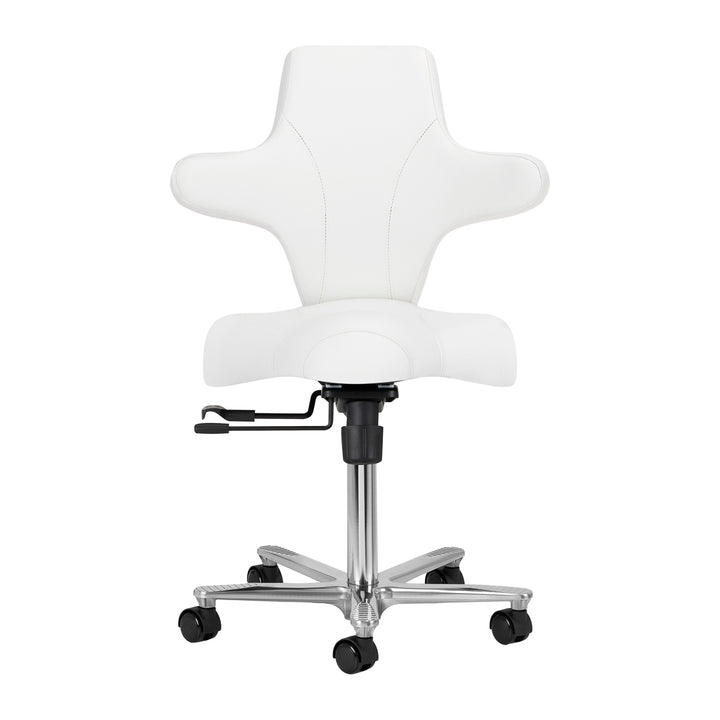 Taburete con Ruedas y Respaldo Azzurro Special 152 Blanco nieve - imagen 2
