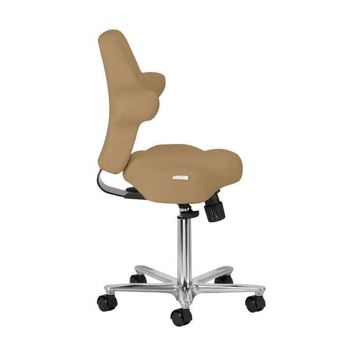 Taburete con Ruedas y Respaldo Azzurro Special 152 Beige - imagen 4