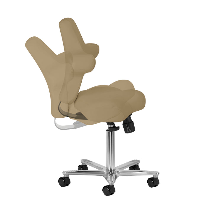 Taburete con Ruedas y Respaldo Azzurro Special 152 Beige - imagen 6