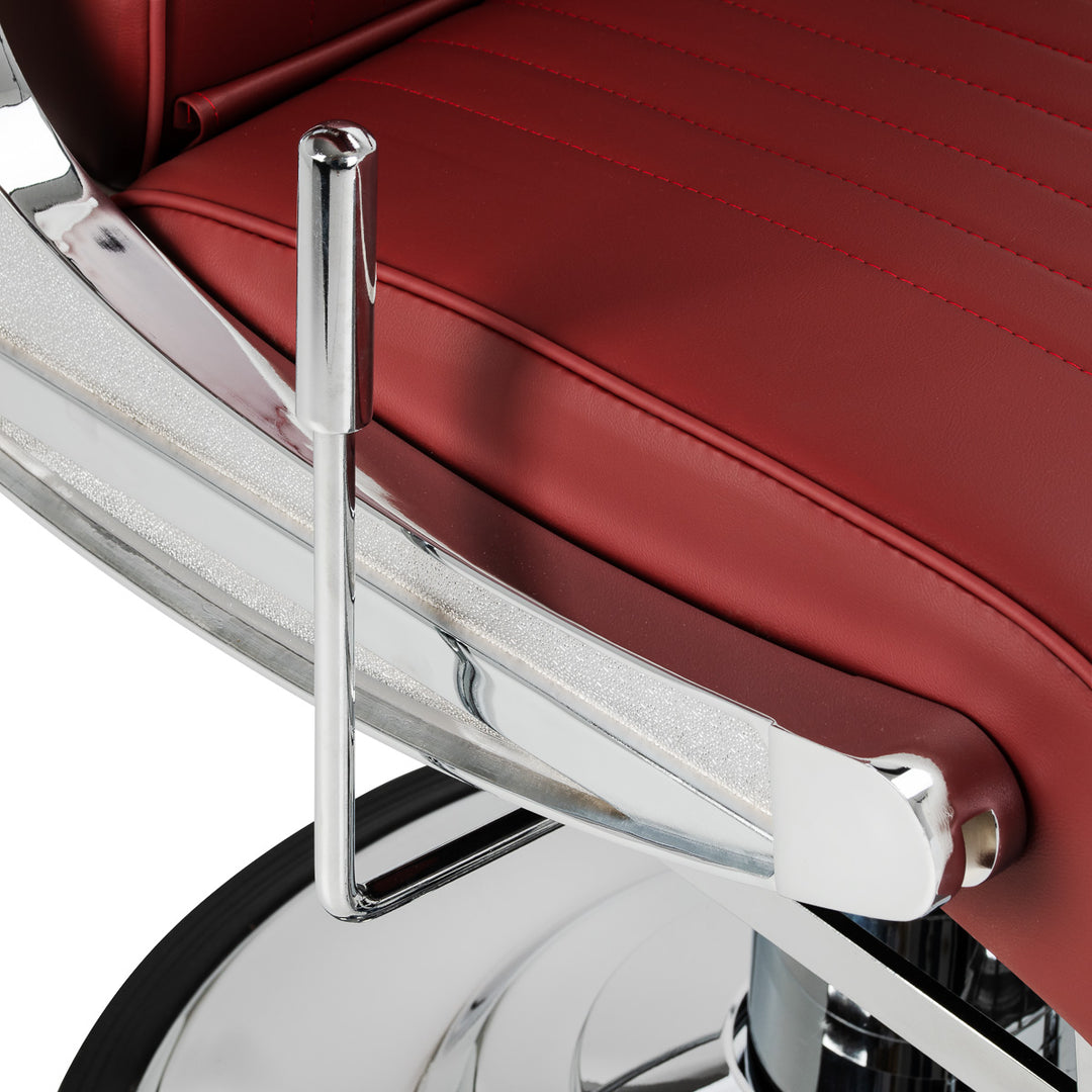 Sillón de Barberia Gabbiano Visionerio+ Rojo - imagen 8
