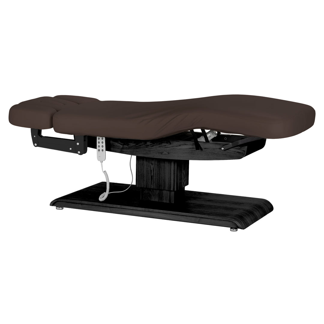 Camilla de masaje eléctrica Sillon Relax Marrón oscuro-Negro - imagen 3