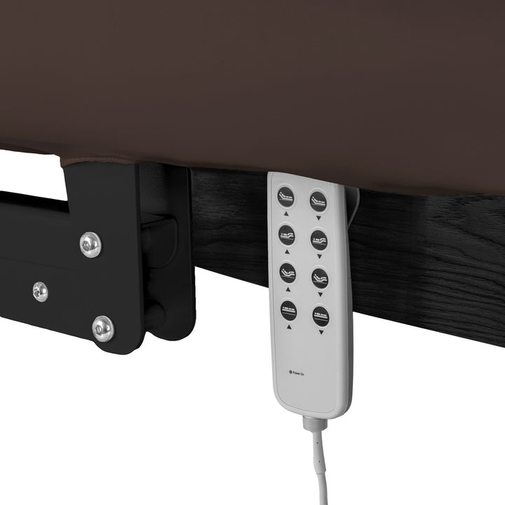 Camilla de masaje eléctrica Sillon Relax Marrón oscuro-Negro - imagen 7