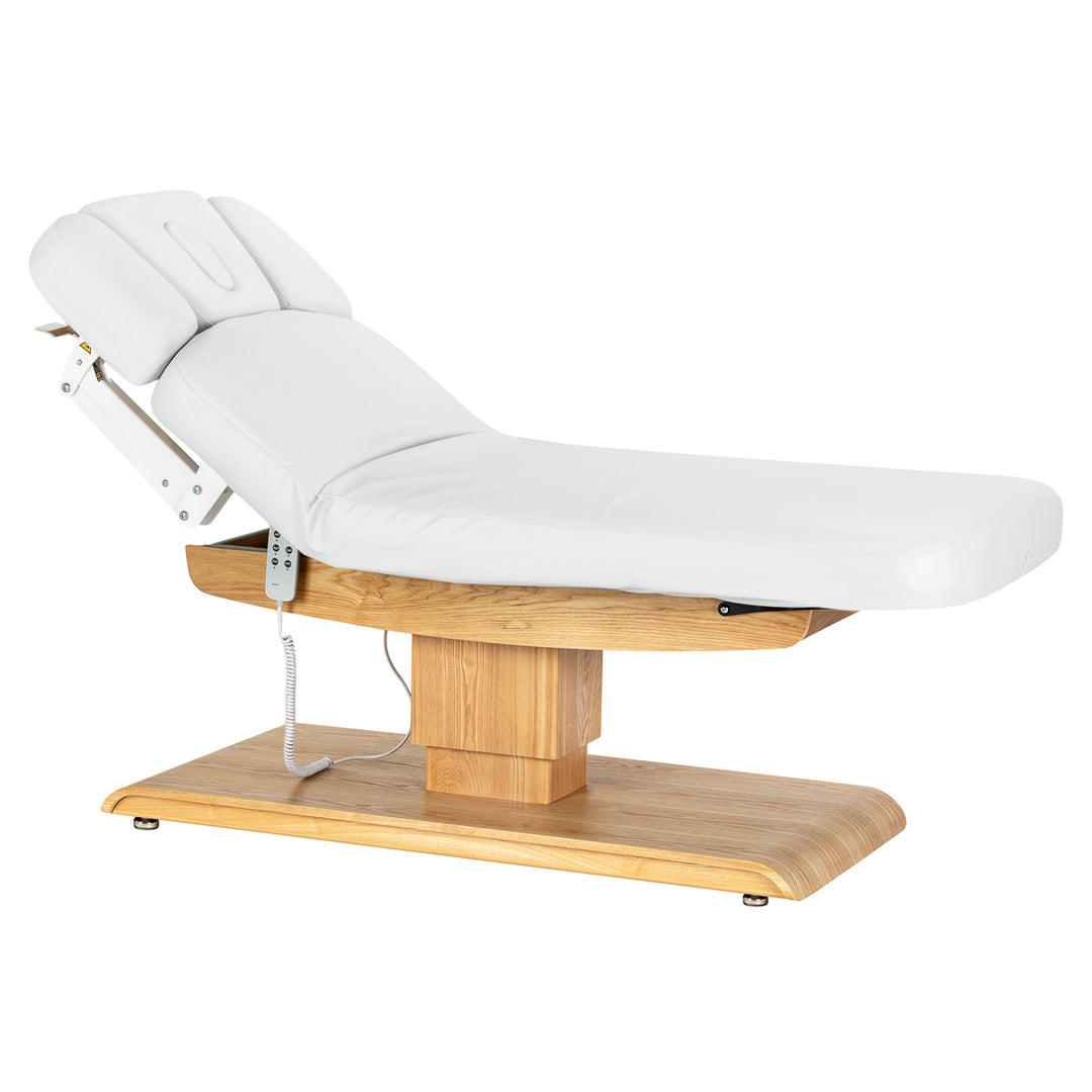 Camilla de masaje eléctrica Sillon Relax Blanco-Marrón claro - imagen 2