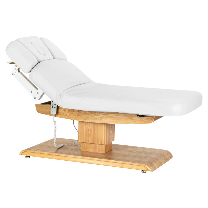 Camilla de masaje eléctrica Sillon Relax Blanco-Marrón claro - imagen 2