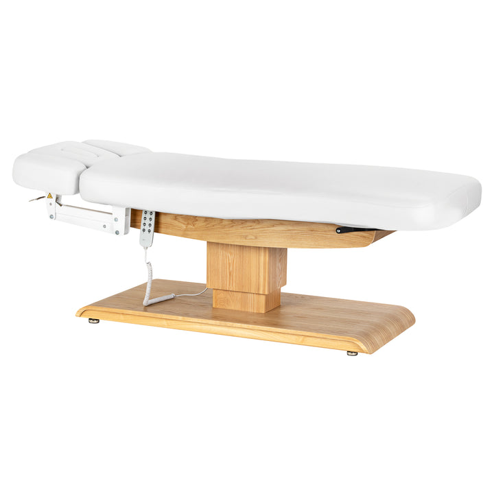 Camilla de masaje eléctrica Sillon Relax Blanco-Marrón claro - imagen 4